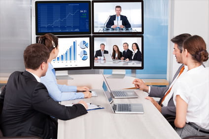 Image of people participating in webinar